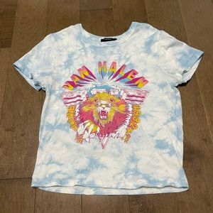 🌷Forever 21 crop top band shirt S